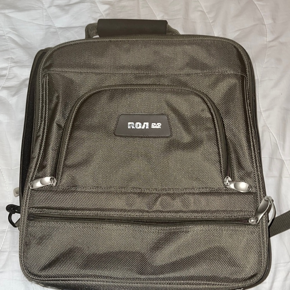 RCA DVD padded  laptop backpack expandable and many pockets. Also top handle